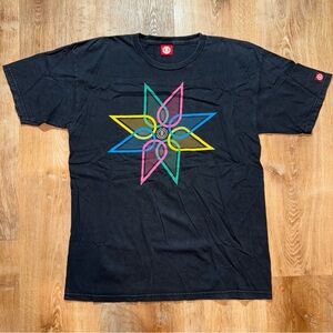 Vintage Element Skateboards Shirt Adult Medium Graphic Logo 2000s Skate Y2K Star